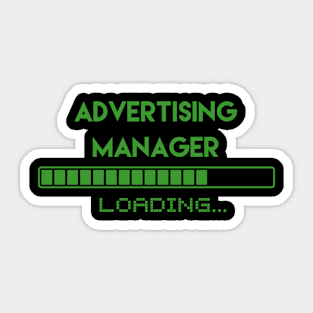 Advertising Manager Loading Sticker